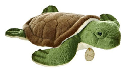 Picture of Aurora® Adorable Miyoni® Sea Turtle Stuffed Animal - Lifelike Detail - Cherished Companionship - Green 11 Inches