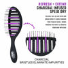 Picture of Wet Brush, Refresh and Extend Speed Dry Hair Black Detangling For All Hair Types - Removes Dirt Excess Oils and Impurities Charcoal Infused Bristles