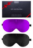 Picture of Silk Sleeping Mask, 2 Packs 100% Real Natural Silk Eye Mask with Adjustable Straps, Eye Sleeping Mask, Beevines Summer Travel Eye Sleeping Mask to Reduce Puffy Eyes (Black & Rich Purple)