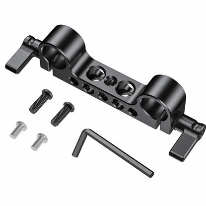 Picture of SmallRig Super Lightweight 15mm Railblock, 15mm Rod Clamp with 1/4"-20 Thread for Sony for Canon and Other 15mm DSLR Camera Rig Shoulder Support Rail System - 942