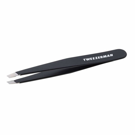 Picture of Tweezerman Stainless Steel Slant Tweezer - Eyebrow Tweezers for Women and Men (Black)