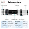 Picture of JINTU 420-800mm f/8.3 Telephoto Lens Camera Zoom Lenses with T Mount Adapter for Canon EOS 4000D 2000D 1200D 80D 90D Rebel T3i T4i T5 T5i T6 T7 T6i T7i SL1 SL2 5D III IV 6D 7D II 60D 70D 77D White