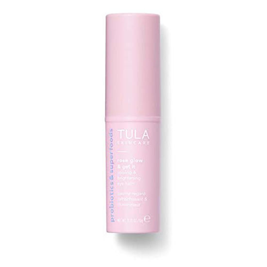 Picture of TULA Skin Care Eye Balm | Dark Circle Under Eye Treatment, Instantly Hydrate and Brighten Undereye Area, Portable and Perfect to Use On-the-go | 0.23oz (Rose Glow)