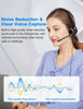 Picture of New bee USB Headset with Microphone, Computer Headset with in-line Mute & Volume Control, 3.5mm/ USB/USB-C Wired Headset for Laptop, Skype, Zoom, Call Center, Meetings, Webinar, Home