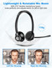 Picture of New bee USB Headset with Microphone, Computer Headset with in-line Mute & Volume Control, 3.5mm/ USB/USB-C Wired Headset for Laptop, Skype, Zoom, Call Center, Meetings, Webinar, Home