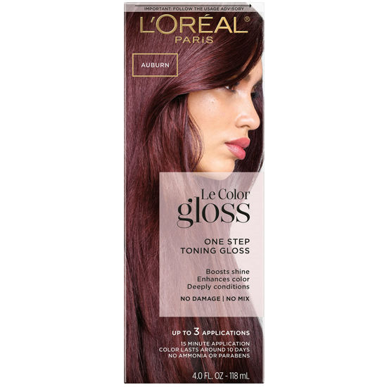 Picture of L’Oréal Paris Le Color One Step Toning Hair Gloss, Auburn, 4 Ounce