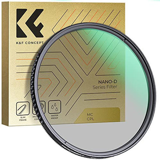 Picture of 58mm Circular Polarizers Filter, K&F Concept Waterproof Circular Polarizing Filter with 24 Multi-Layer Coatings CPL Filter for 58mm Camera Lens (D-Series)