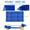 Picture of 3 Pieces African Bath Sponge African Net Long Net Bath Sponge Exfoliating Shower Body Scrubber Back Scrubber Skin Smoother,Great for Daily Use (Blue)