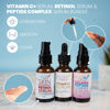 Picture of Skin Clearing Vitamin C Plus Serum - Anti-aging Collagen Peptide Serum - Skin Renewing Retinol Serum - Each 1oz