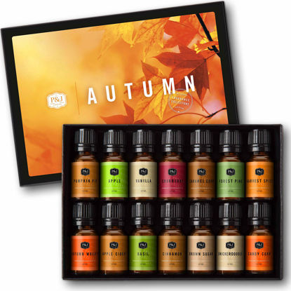 Picture of P&J Fragrance Oil Autumn Set | Candle Scents for Candle Making, Freshie Scents, Soap Making Supplies, Diffuser Oil Scents