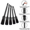 Picture of HMPLL 10pcs Detailing Brush Set, Multi-Purpose Car Detailing Brushes for Cleaning Car Interior, Exterior, Engine, Leather, Including 5 car Cleaning Brush, 3 Wire Brush, 2 Air Vent Brush,Black