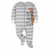 Picture of Gerber Baby Boys' 4 Pack Sleep 'N Play Footie, Jungle Blue, 0-3 Months