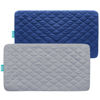 Picture of 2 Pack Baby Crib Sheets Waterproof Crib Mattress Protector Pad Cover Quilted Ultra Soft & Skin-Friendly Fitted Toddler Mattress Protector, Machine Washable Gray & Navy