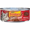 Picture of Friskies Purina Friskies Gravy Wet Cat Food, Extra Gravy Chunky With Beef in Savory Gravy - (24) 5.5 oz. Cans