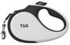 Picture of TUG XL 360° Tangle-Free Retractable Dog Leash with Anti-Slip Handle | 26 ft Strong Nylon Tape | One-Handed Brake, Pause, Lock (Extra Large, White)