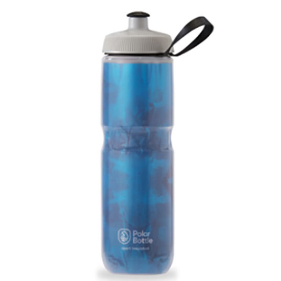 Picture of Polar Bottle Sport Insulated Water Bottle - BPA-Free, Sport & Bike Squeeze Bottle with Handle (Fly Dye - Electric Blue, 20 oz)