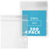 Picture of 3 x 3 inches, 2Mil Clear Reclosable Zip Bags, case of 200 GPI Brand