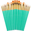 Picture of Paint Brushes Set, 20 Pcs Paint Brushes for Acrylic Painting, Oil Watercolor Acrylic Paint Brush, Artist Paintbrushes for Body Face Rock Canvas, Kids Adult Drawing Arts Crafts Supplies, Green