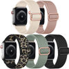 Picture of Adorve Compatible with Apple Watch Band 49mm 45mm 44mm 42mm 41mm 40mm 38mm Men, Adjustable Elastic Braided Sport Loop Wristband Soft Nylon Stretch Strap for iWatch Ultra SE Series 8 7 6 5 4 3 2 1