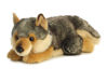 Picture of Aurora® Adorable Miyoni® Lying Wolf Stuffed Animal - Lifelike Detail - Cherished Companionship - Gray 11 Inches