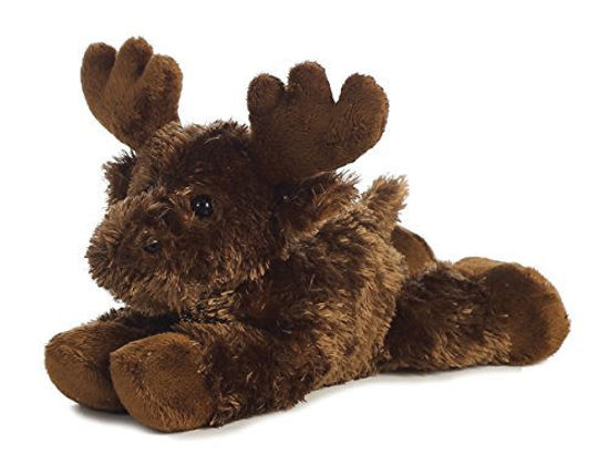 Picture of Aurora® Adorable Mini Flopsie™ Maxamoose™ Stuffed Animal - Playful Ease - Timeless Companions - Brown 8 Inches