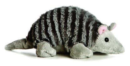 Picture of Aurora® Adorable Mini Flopsie™ Armadillo Stuffed Animal - Playful Ease - Timeless Companions - Gray 8 Inches