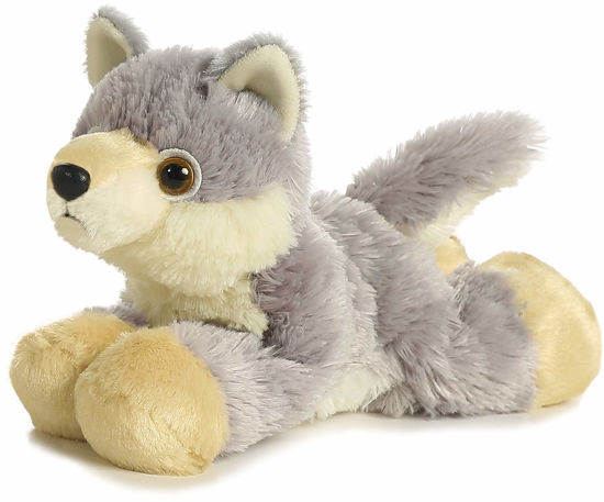 Picture of Aurora® Adorable Mini Flopsie™ Woolsey™ Stuffed Animal - Playful Ease - Timeless Companions - Gray 8 Inches