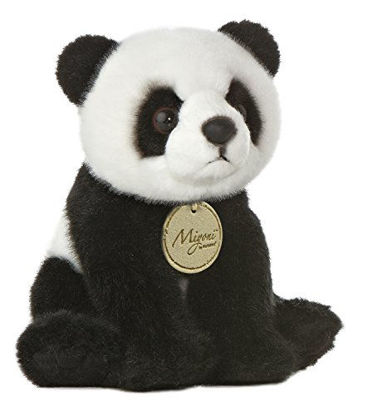 Picture of Aurora® Adorable Miyoni® Panda Stuffed Animal - Lifelike Detail - Cherished Companionship - Black 7.5 Inches