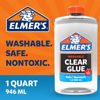 Picture of Elmer's Liquid School Glue, Clear, Washable, 32 Ounces - Great for Making Slime