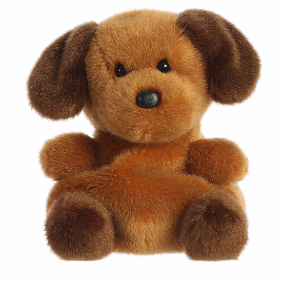 Picture of Aurora® Adorable Palm Pals™ Ruff Ruff Puppy™ Stuffed Animal - Pocket-Sized Fun - On-The-Go Play - Brown 5 Inches