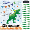 Picture of WERNNSAI Pin The Tail on The Dinosaur Party Game - 20'' x 29'' Dinosaur Party Games for Kids Boys with 24 PCs Tails Watercolor Dino Birthday Party Supplies for Wall Home Room Decorations