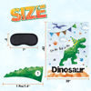 Picture of WERNNSAI Pin The Tail on The Dinosaur Party Game - 20'' x 29'' Dinosaur Party Games for Kids Boys with 24 PCs Tails Watercolor Dino Birthday Party Supplies for Wall Home Room Decorations