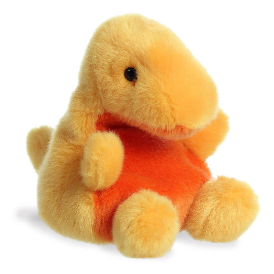 Picture of Aurora® Adorable Palm Pals™ Thunder Bronto™ Stuffed Animal - Pocket-Sized Fun - On-The-Go Play - Yellow 5 Inches