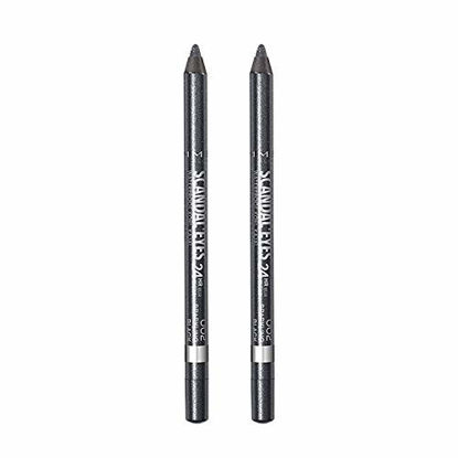 Picture of Rimmel Scandaleyes Waterproof Kohl Kajal Eyeliner, Sparkling Black, 0.04 Fl Oz, Pack of 2