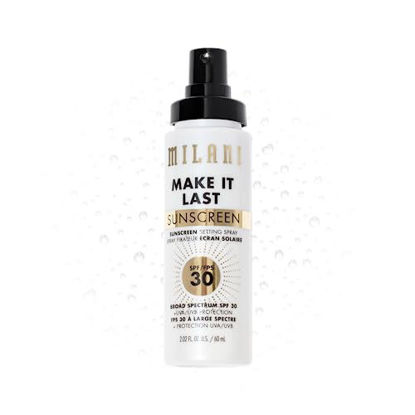 Picture of Milani Make It Last Sunscreen Setting Spray with SPF30 - Makeup Primer and Sunscreen, Long Lasting Finishing