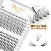 Picture of QUEWEL Cluster Lashes 240Pcs 10D+20D D Curl Mix8-14mm Lash Extensions Soft&Natural False Eyelashes Individual DIY Eyelash Extension at Home(10D+20D D MIX8-14)