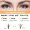 Picture of Lash Clusters 30D+40D-D-9-16MIX B&Q LASH Individual Lashes 280 Clusters False Eyelash 9-16MIX Lash Clusters Extensions Individual Lashes Cluster DIY Eyelash Extensions at Home (30D+40D,D-9-16MIX)