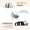 Picture of LASHVIEW 144 Pcs Lash Clusters DIY Cluster Eyelash Extensions Mega Volume Reusable Individual Lashes Cluster Natural Look Super Thin Band & Soft(Natural,C-10-16mix)