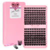 Picture of 192 Pcs Lash Clusters 2 Styles Mixed Cluster Lashes DIY Eyelash Extensions Eyelash Cluster Extension DIY Individual Lashes Super Thin Band Soft and Easy to Wear (Into You-01+Into You-02,D-Mix)