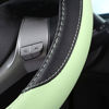 Picture of Leather Car Steering Wheel Cover, Non-Slip Car Wheel Cover Protector Breathable Microfiber Leather Universal Fit for Most Cars (Green)