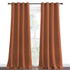 Picture of NICETOWN Burnt Orange Blackout Curtains for Sliding Door - 55 by 90, 2 Pieces, Blocking Out Sunlight Window Treatment Modern Design Grommet Curtain Panels for Dining Room