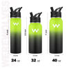 Picture of WEREWOLVES Insulated Water Bottle With Paracord Handles & Strap & Straw Lid & Spout Lid,Reusable Wide Mouth Vacuum Stainless Steel Water Bottle for Adults 24 oz, 32 oz, 40 oz (Tender Bud, 32 oz)