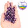 Picture of LPBeads 100PCS 8mm Natural Amethyst Beads Gemstone Round Loose Beads for Jewelry Making with Purple Stretch Cord