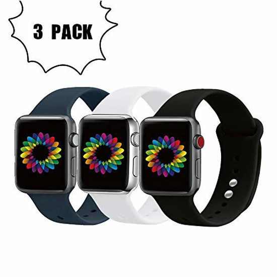 Silicone Apple Watch Band - 3 Piece SM/ML