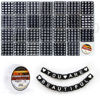 Picture of Eppingwin Beads, Letter Beads, Alphabet Beads in 28 Grid Box (6 x 6 mm (Square, Large Hole), White Letters & Black Base)