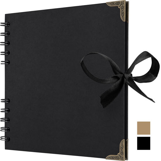  Black Cover Hard Bound Sketch Book- 7x7 Inch Square