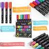 Picture of Timart 8 Pack Liquid Chalk Markers, Bold Wet & Dry Erase Marker Pens - Chalk Markers for Chalkboards Signs, Blackboards, Windows, Glass- 6mm Reversible Tip, 24 Chalkboard Labels Included (Classic)