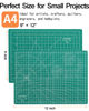 Picture of Thickened 9"x12" Self Healing Cutting Mat, Idemeet Rotary Cutting Sewing Mat for Craft, 5-Ply Blade Table Protecter Cut Board for Handcraft Project, A4, Green