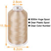 Picture of New brothread - Single Huge Spool 5000M Each Polyester Embroidery Machine Thread 40WT for Commercial and Domestic Machines - Beige