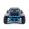 Picture of Gizmovine RC Cars 1/18 Scale 4WD High Speed Rock Crawler Vehicle 15.5MPH+ 2.4Ghz Radio Remote Control Off Road RTR Racing Monster Trucks Short Course Ghost Black & Blue